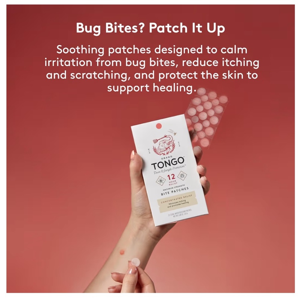 TONGO 23 Bite Patch Mosquito Bite Relief Stickers